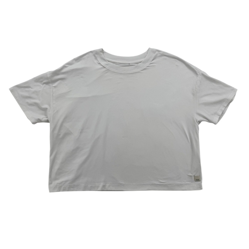 Vuori Energy Performance Tee Womens Size S White Good Boxy Short Sleeve